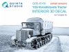 Quinta Studio QDS-35156 Voroshilovets Tractor 3D-Printed & coloured Interior on decal paper (Trumpeter) (Small version) 1/35